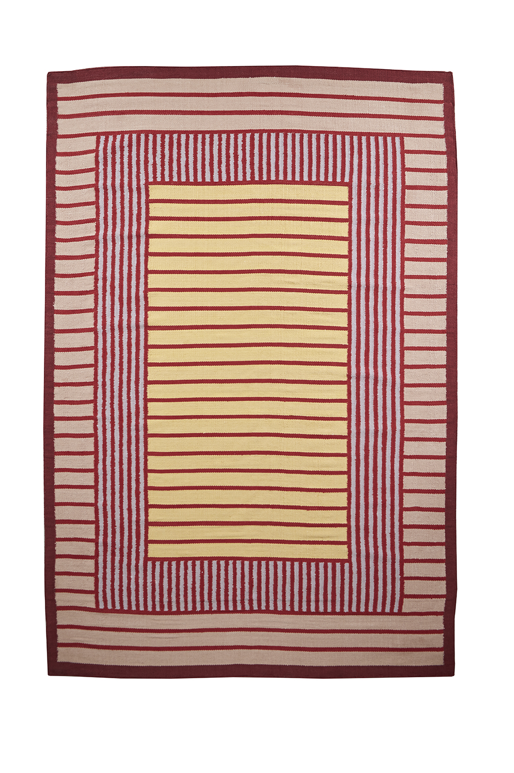 Teppich Hemp-Collection, red / yellow