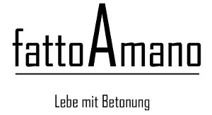 Logo fattoAmano - Betonlabel aus Wiesbaden