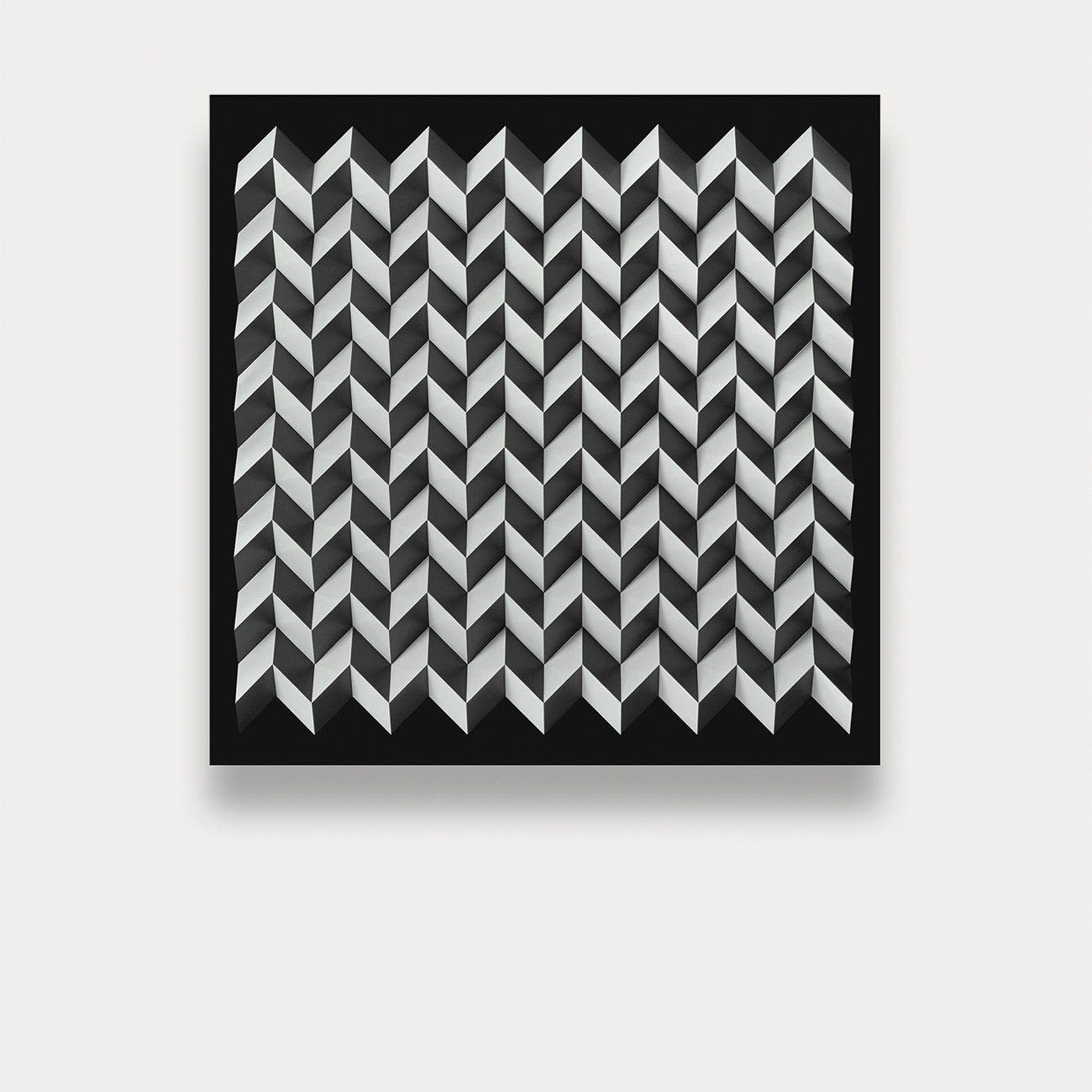 Foldart Paperfold schwarz-weiß. Basis Acryl, schwarz